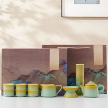 Load image into Gallery viewer, Chinese Style Ceramic Kung Fu Tea Set with Teapot and Cups