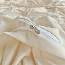 Load image into Gallery viewer, Ruffle Flower Quilt Cover Set with Pinch Pleated Design