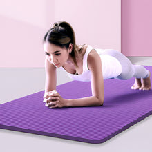 Load image into Gallery viewer, Extra Thick NBR Yoga Mat with Position Line Non Slip Cushion for Fitness Pilates and Exercise