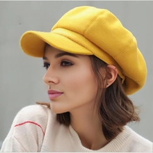 Load image into Gallery viewer, Wool Winter Newsboy Cap for Women