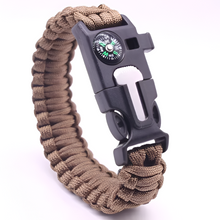 Load image into Gallery viewer, Outdoor Multi-Function Paracord Survival Bracelet with Fire Starter and Emergency Rope