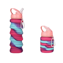 Load image into Gallery viewer, Collapsible Silicone Water Bottle - Portable Folding Travel and Sports Bottle Cup