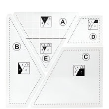 Load image into Gallery viewer, Creative Quilting Cutting Template (4 pcs set)