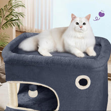 Load image into Gallery viewer, Cat Tree Indoor Play Tower Blue