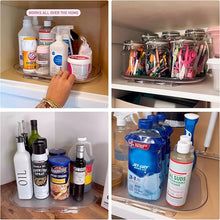 Load image into Gallery viewer, Refrigerator Lazy Susan Organizer – 360° Rotating Tray for Jars, Bottles & Condiments