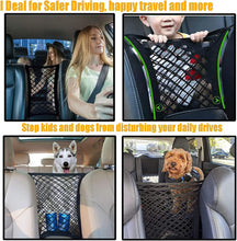 Load image into Gallery viewer, Stretchable Car Seat Divider & Storage Net with Pet Barrier