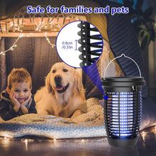 Load image into Gallery viewer, Solar Bug Zapper 2-in-1 Mosquito Killer Lamp – 4500V Indoor & Outdoor Fly Trap