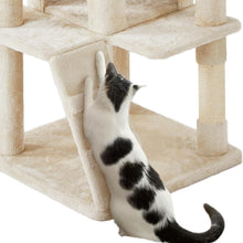 Load image into Gallery viewer, Cat Tree Gray and Beige Indoor Climbing Tower