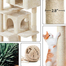 Load image into Gallery viewer, Cat Tree Gray and Beige Indoor Climbing Tower