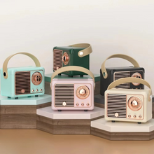 Load image into Gallery viewer, Vintage-Style Wireless Bluetooth Speaker with Subwoofer