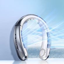 Load image into Gallery viewer, Portable Neck Air Conditioner Cooling Fan Rechargeable Leafless Personal Wearable