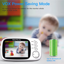 Load image into Gallery viewer, Wireless Baby Monitor with Voice Intercom & Temperature Tracking