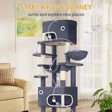 Load image into Gallery viewer, Cat Tree Indoor Play Tower Blue