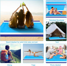 Load image into Gallery viewer, Oversized beach blanket – waterproof, sandproof picnic mat for 1–7 adults