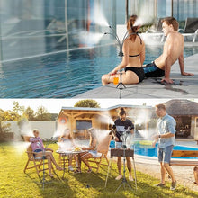 Load image into Gallery viewer, Standing misting system - adjustable height outdoor patio mister for cooling decks, porches, and backyards