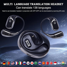 Load image into Gallery viewer, AI Smart Translator Earbuds with Bluetooth 5.3, Open-Ear Language Translation Headphones for Travel, Business, and Sports