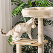 Load image into Gallery viewer, Modern Wooden Cat Tree for Indoor Cats