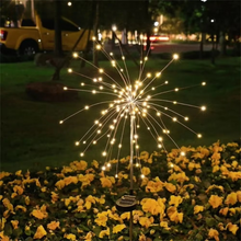 Load image into Gallery viewer, Enchanting Solar LED Fireworks Garden Light - 90/150 LED Waterproof Outdoor String Lamp