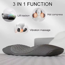 Load image into Gallery viewer, Waist Support Pillow with Heating and Vibrating Back Massager
