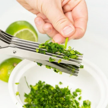 Load image into Gallery viewer, 5 Blade Kitchen Salad Scissors