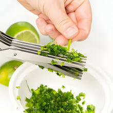 Load image into Gallery viewer, 5 Blade Kitchen Salad Scissors