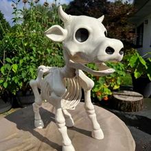 Load image into Gallery viewer, Halloween Skeleton Cow and Horse Decorative Prop