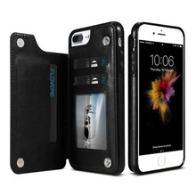 Load image into Gallery viewer, Luxury Leather Wallet Case For iPhone