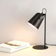 Load image into Gallery viewer, Nordic Macaron Color Creative Iron Bucket Design Light Table Lamp