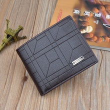 Load image into Gallery viewer, Men's Plaid Wallet, Large Capacity Fashion Design