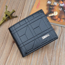 Load image into Gallery viewer, Men's Plaid Wallet, Large Capacity Fashion Design