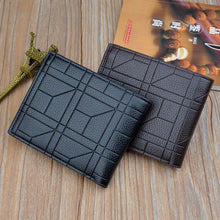 Load image into Gallery viewer, Men's Plaid Wallet, Large Capacity Fashion Design