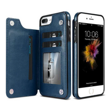 Load image into Gallery viewer, Luxury Leather Wallet Case For iPhone