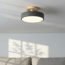 Load image into Gallery viewer, Modern LED Round Ceiling Light, Sleek Minimal Semi-Flush Mount