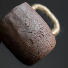 Load image into Gallery viewer, Handmade Thick Ceramic Coffee Mug with Lid and Spoon
