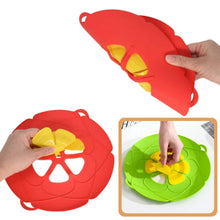 Load image into Gallery viewer, Silicone Spill Stopper Lid for Pots and Pans