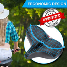 Load image into Gallery viewer, Extra Large Bike Seat With Comfortable Thick Foam and Waterproof