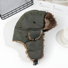 Load image into Gallery viewer, Warm Fur Lined Earflap Winter Hat for Cold Weather