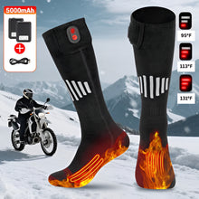 Load image into Gallery viewer, Rechargeable USB Heated Socks with Electric Thermal Warming for Cold Weather