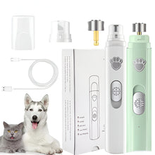 Load image into Gallery viewer, Rechargeable Electric Dog Nail Grinder with Polisher Wheel for Small and Large Pets