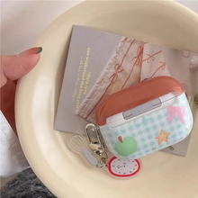 Load image into Gallery viewer, Cute Plaid Bow Silicone Earphone Case for Wireless Bluetooth Earphones