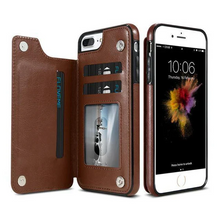 Load image into Gallery viewer, Luxury Leather Wallet Case For iPhone