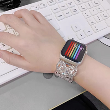 Load image into Gallery viewer, Diamond Metal Wristband Compatible with Apple Watch