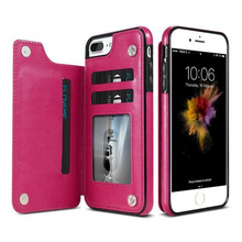 Load image into Gallery viewer, Luxury Leather Wallet Case For iPhone