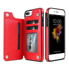 Load image into Gallery viewer, Luxury Leather Wallet Case For iPhone