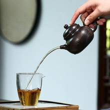 Load image into Gallery viewer, Handmade 6.76 fl oz Yixing Purple Clay Teapot – Traditional Raw Ore Chinese Teaware