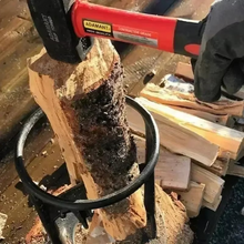 Load image into Gallery viewer, Portable Iron Firewood Splitter Tool for Easy Wood Splitting