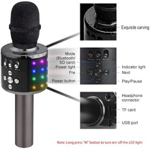 Load image into Gallery viewer, Bluetooth Karaoke Microphone