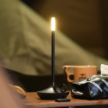 Load image into Gallery viewer, Rechargeable Candle Table Lamp - Modern Dimmable Light for Bedroom & Camping