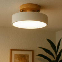 Load image into Gallery viewer, Modern LED Round Ceiling Light, Sleek Minimal Semi-Flush Mount