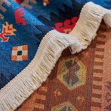 Load image into Gallery viewer, Nomad Dream Boho Couch Cover, Vintage Geometric Chenille Furniture Protector